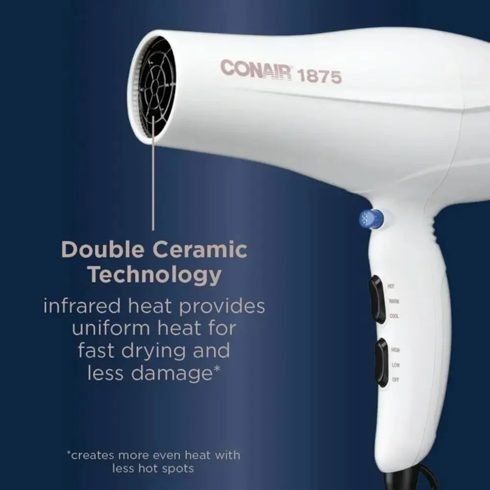 Conair Double Ceramic Technology Hair Dryer, Includes‎ Concentrator | NEW!!